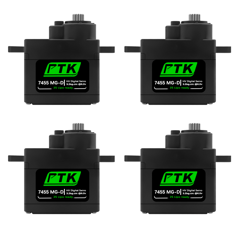 Rc Helicopter Servo - Servo digital PTK 7455MG-D de 12g