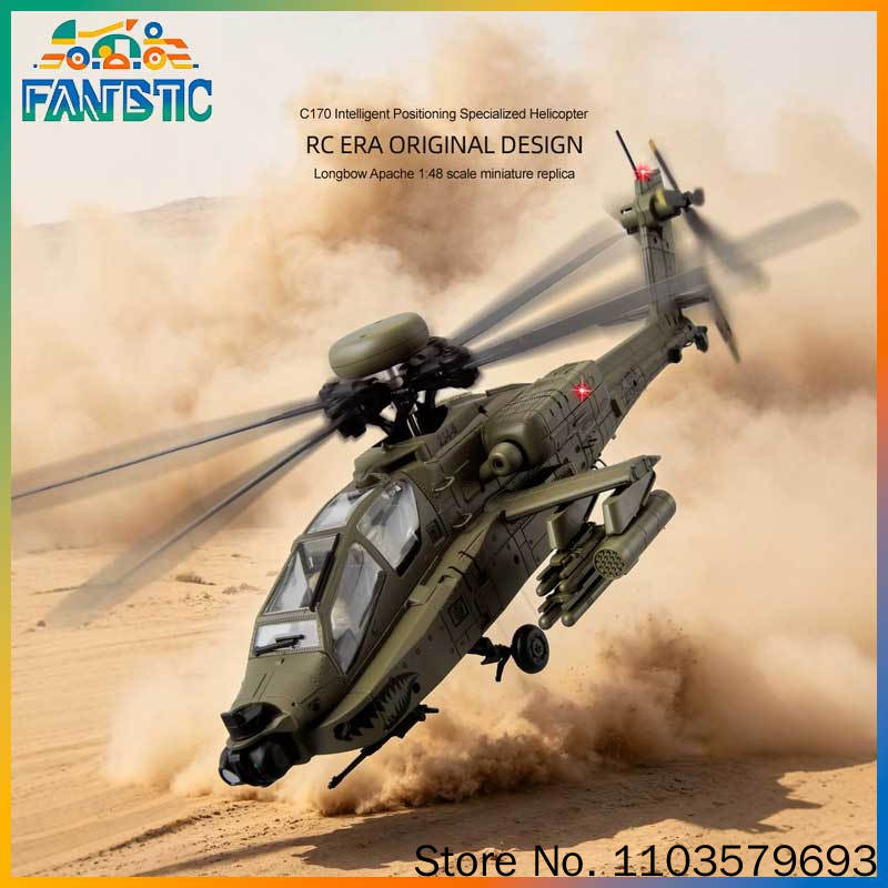 Rc Helicopter Single Rotor - Helicóptero RC Era RC Ah 64d