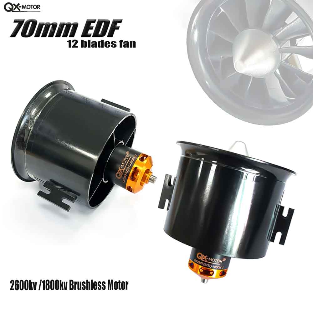 Rc Helicopter Parts - Ventilador con conducto QX-MOTOR de 6/12