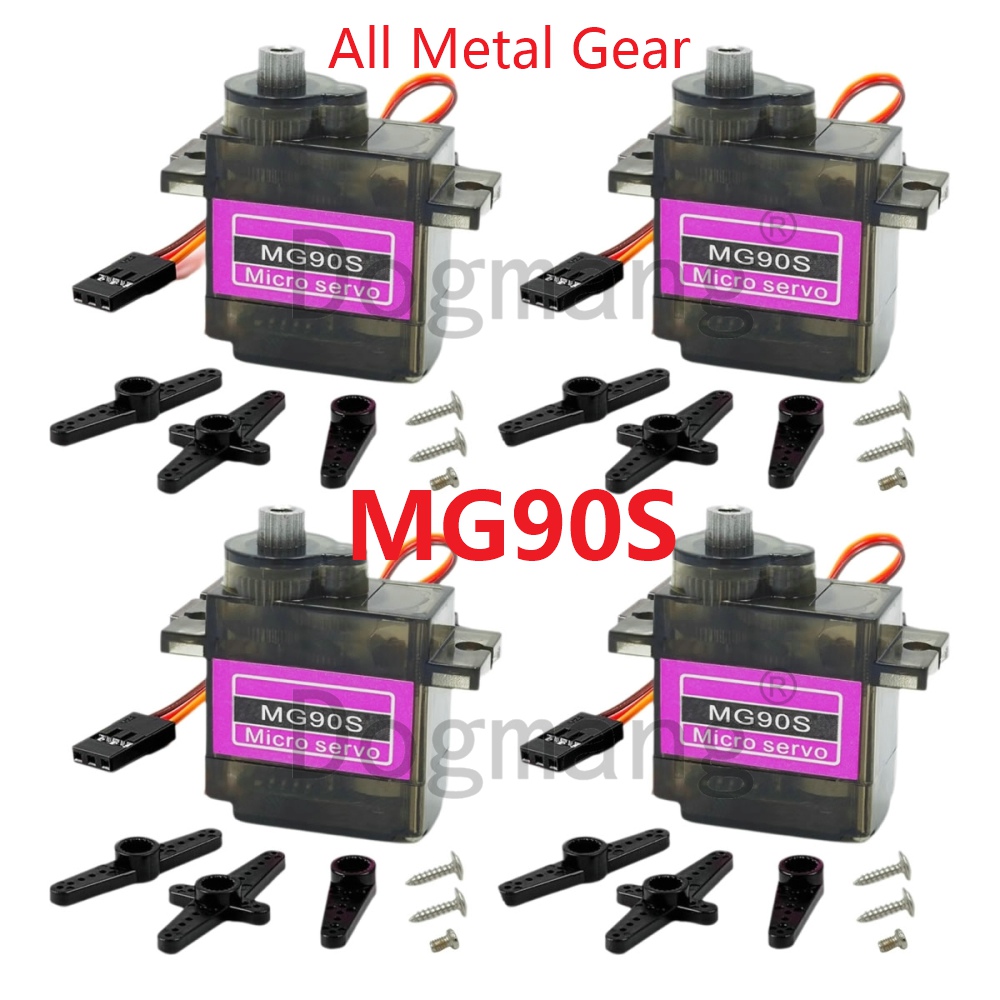 Rc Helicopter Servo - Servo MG90S, 1/2/4/10/20/50 Uds., engranaje totalmente