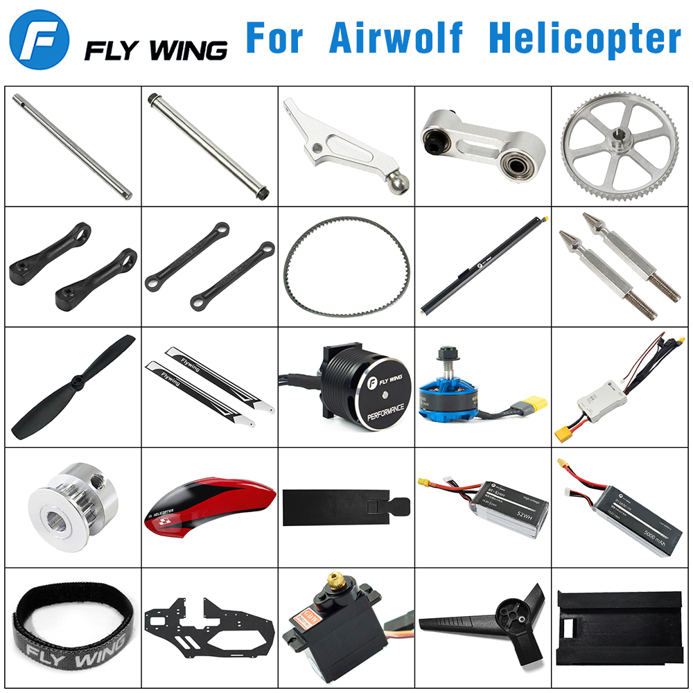Rc Helicopter Nitro - Fly Wing-piezas de helicóptero Airwolf RC,