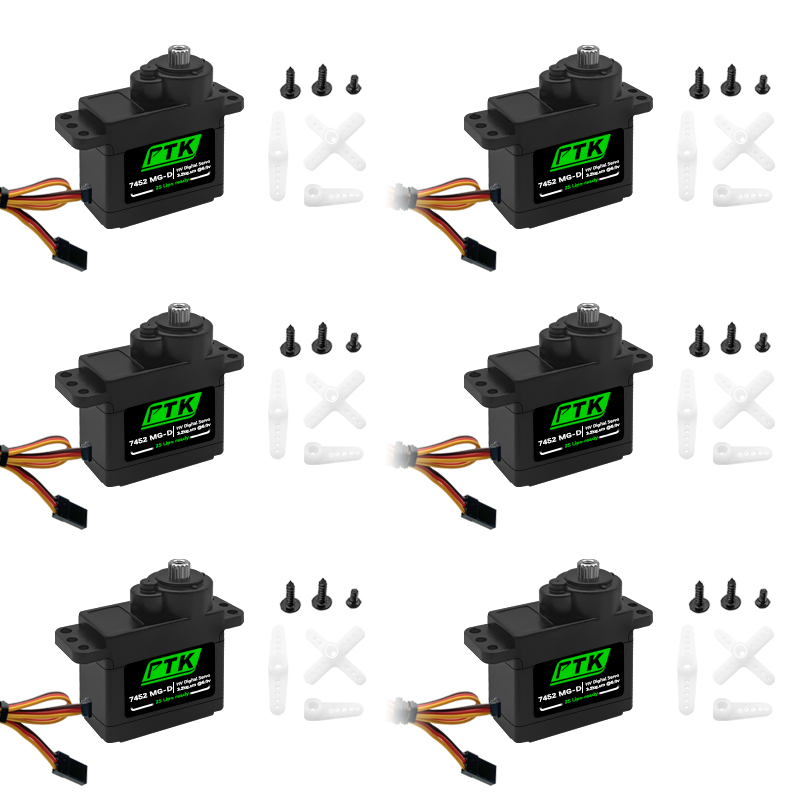 Rc Helicopter Servo - Servo Digital PTK 7452 MG-D 9g