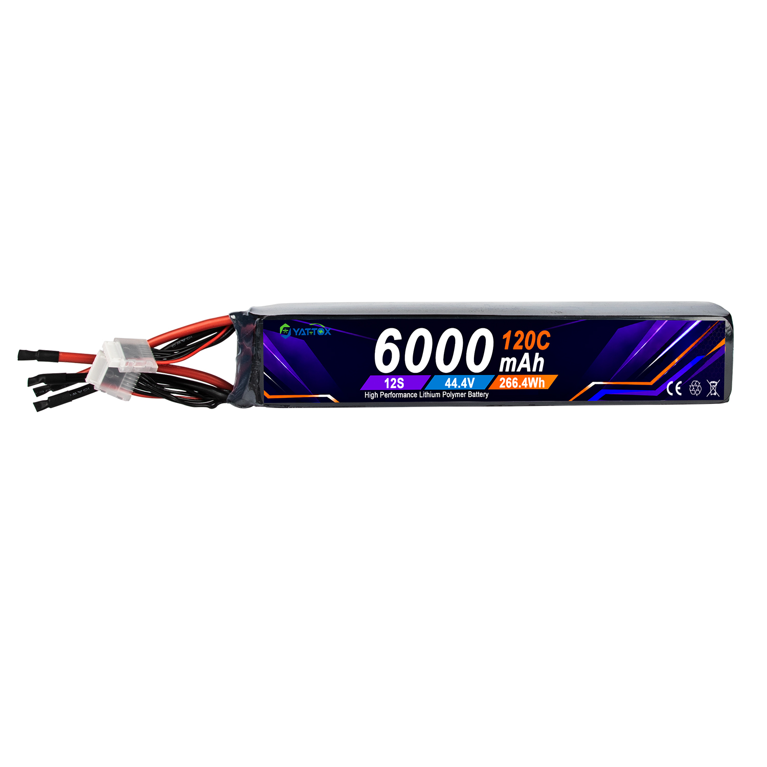 Batería LiPo Yattox 12S 6000mA - Rc Helicopter Large reseña y precio