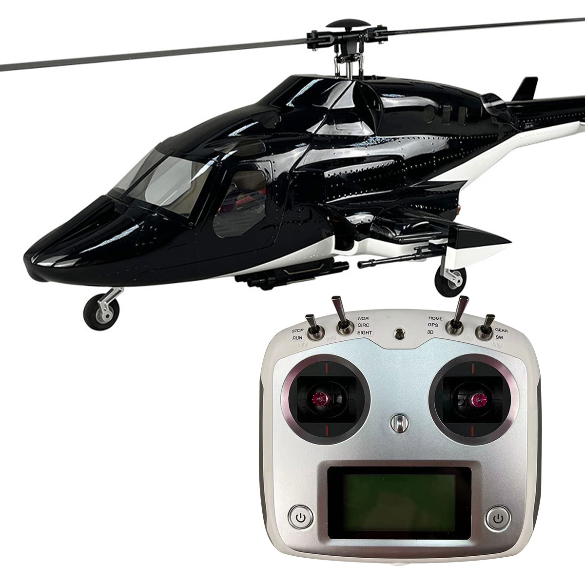 Helicóptero de escala Airwolf  - Rc Helicopter Nitro reseña y precio