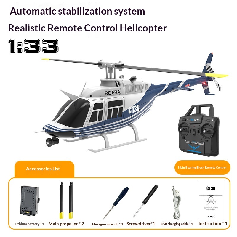 Helicóptero RC Bell 206 Rc Era - Rc Helicopter Single Rotor reseña y precio