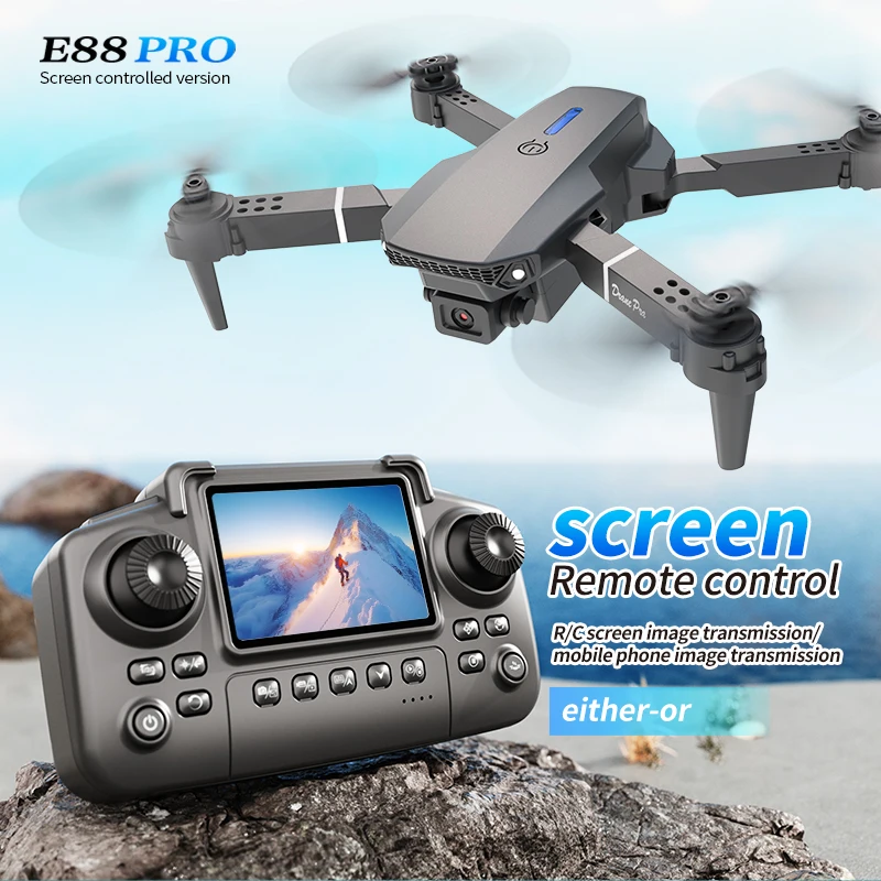 Dron profesional E88 PRO con p - Rc Helicopter Electric reseña y precio