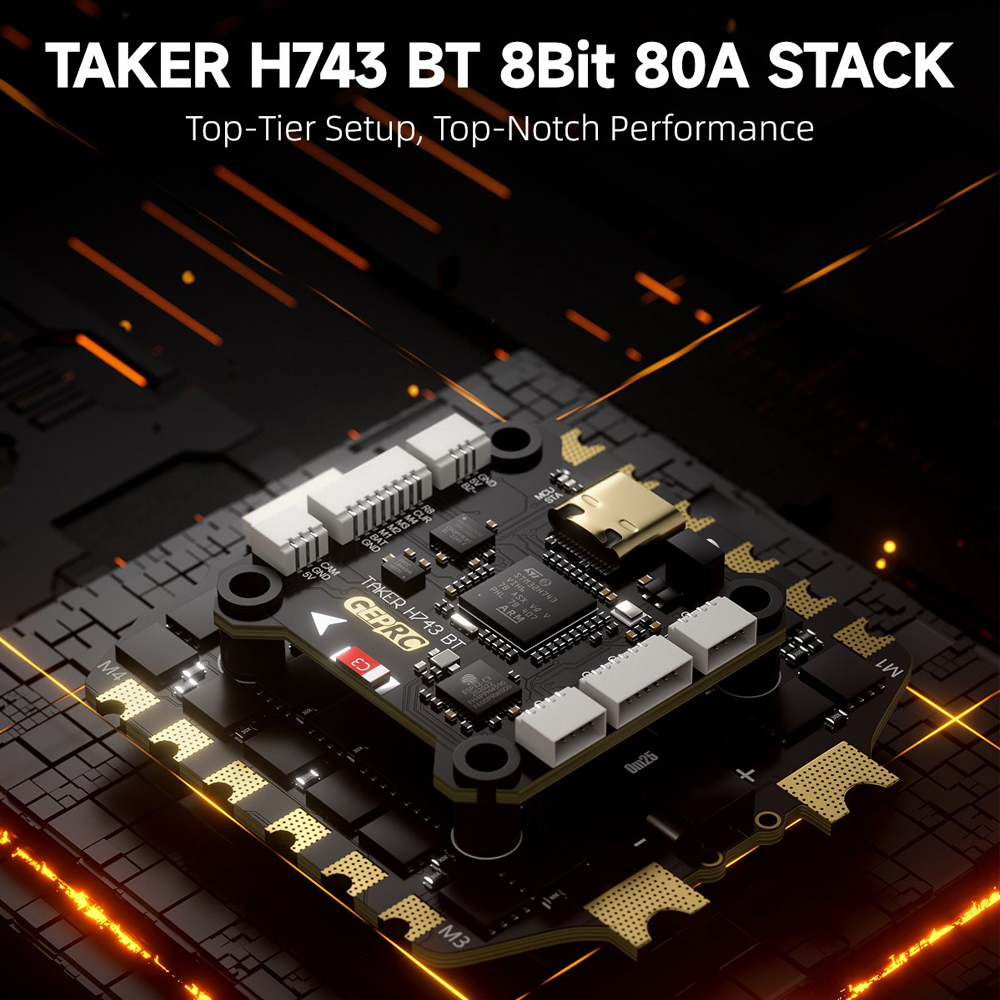 GEPRC TAKER H743 BT 8Bit 80A S - Rc Helicopter Case reseña y precio