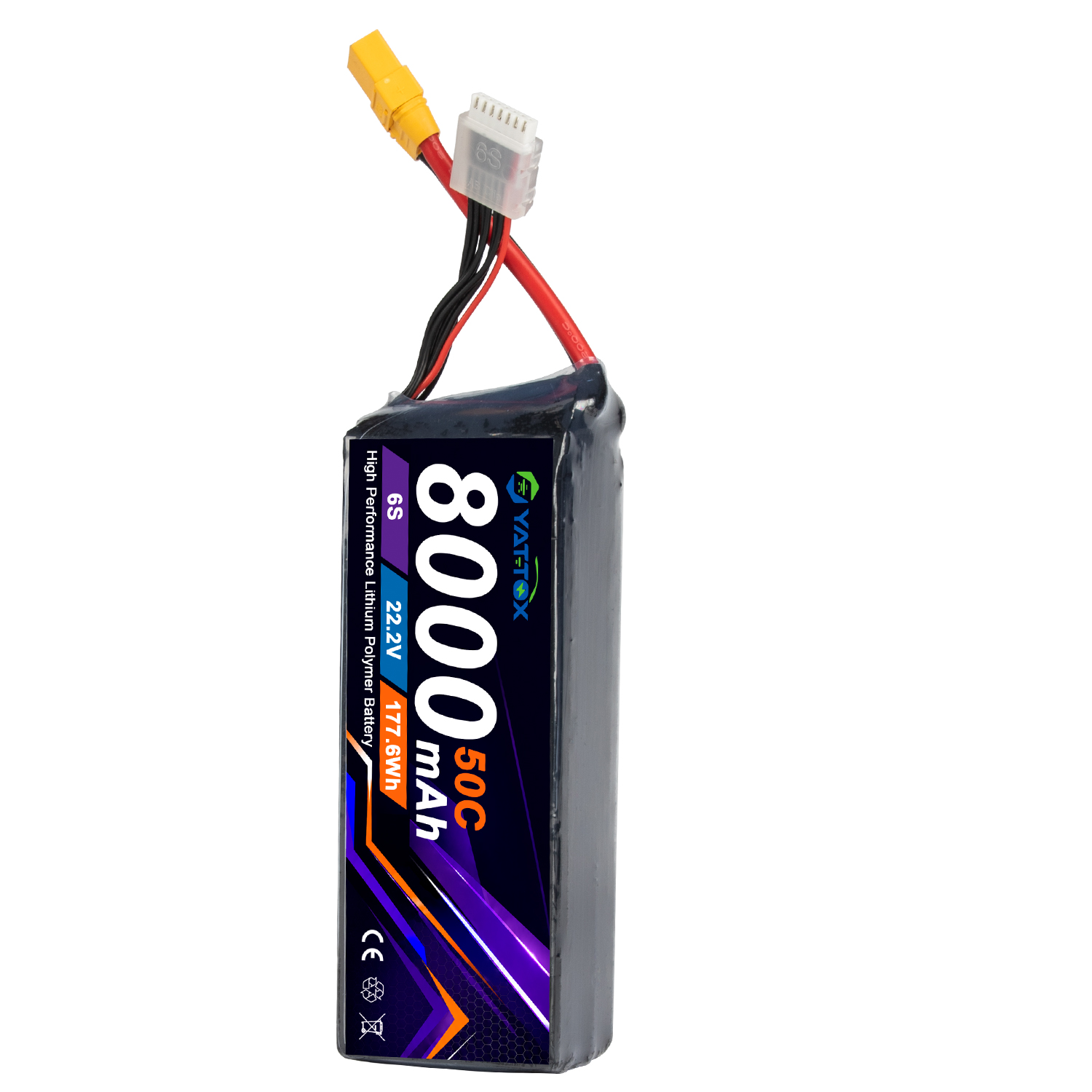 Batería LiPo Yattox 6S 8000mAh - Rc Helicopter Large reseña y precio