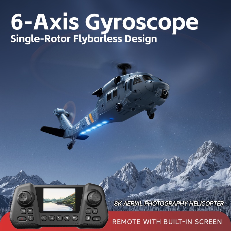 Helicóptero RC 8K Flybarless c - Rc Helicopter Large reseña y precio
