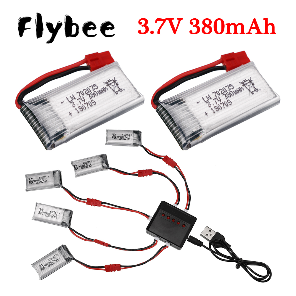 Batería Lipo de 3,7 V, 380mAh  - Rc Helicopter Charger reseña y precio