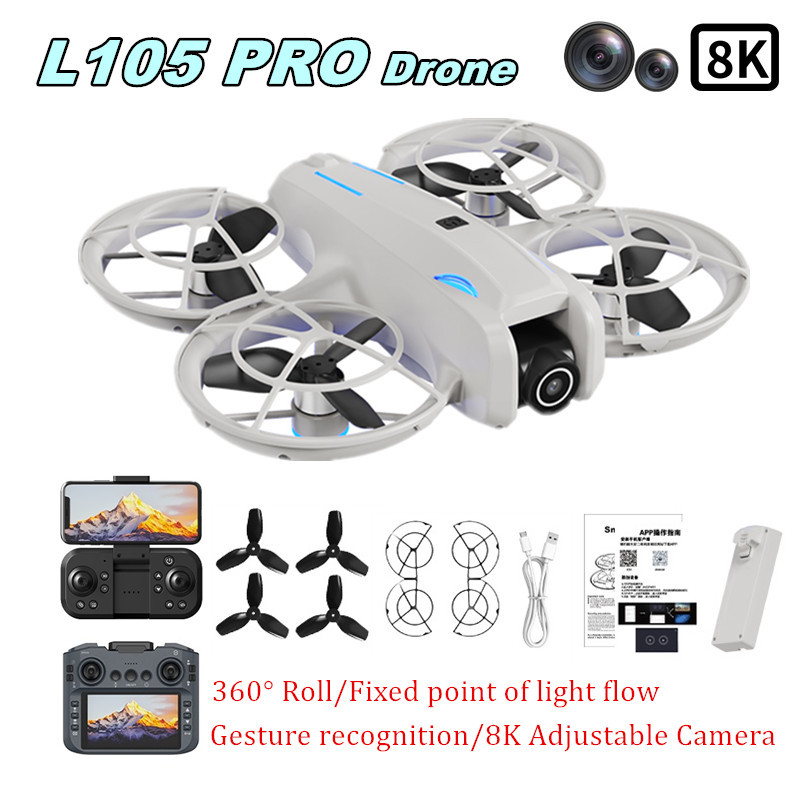 Dron L105 PRO Duel con Lente 8 - Rc Helicopter Case reseña y precio