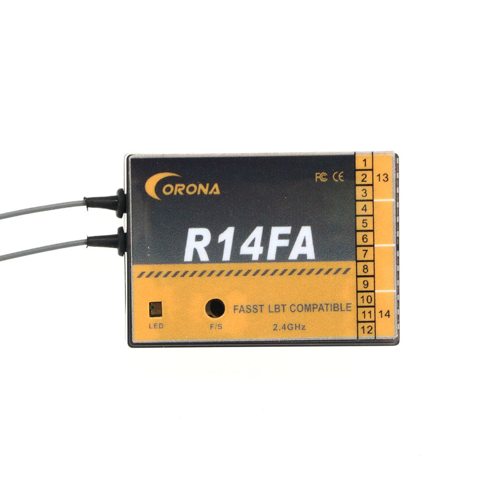 Receptor modelo Corona R14FA 1 - Rc Helicopter Servo reseña y precio