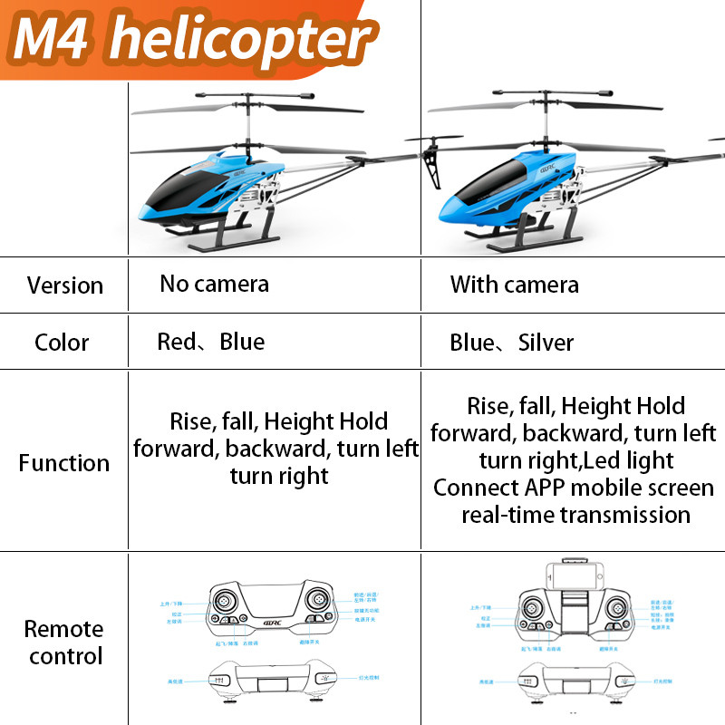 Helicóptero Rc grande M4, Cont - Rc Helicopter Large reseña y precio