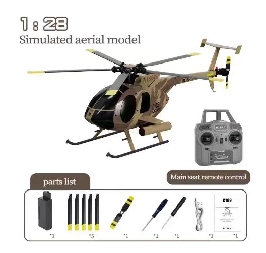 Helicóptero RC C189 MD500 1:28 - Rc Helicopter Nitro reseña y precio